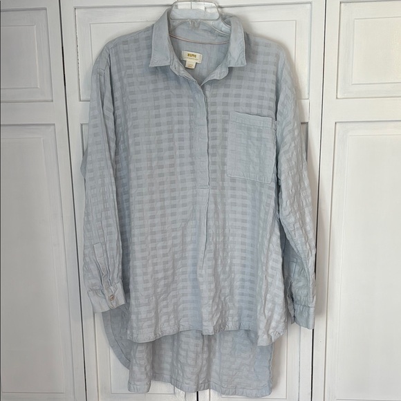 Maeve for Anthropologie Oversized Checkered Tunic - Picture 1 of 7